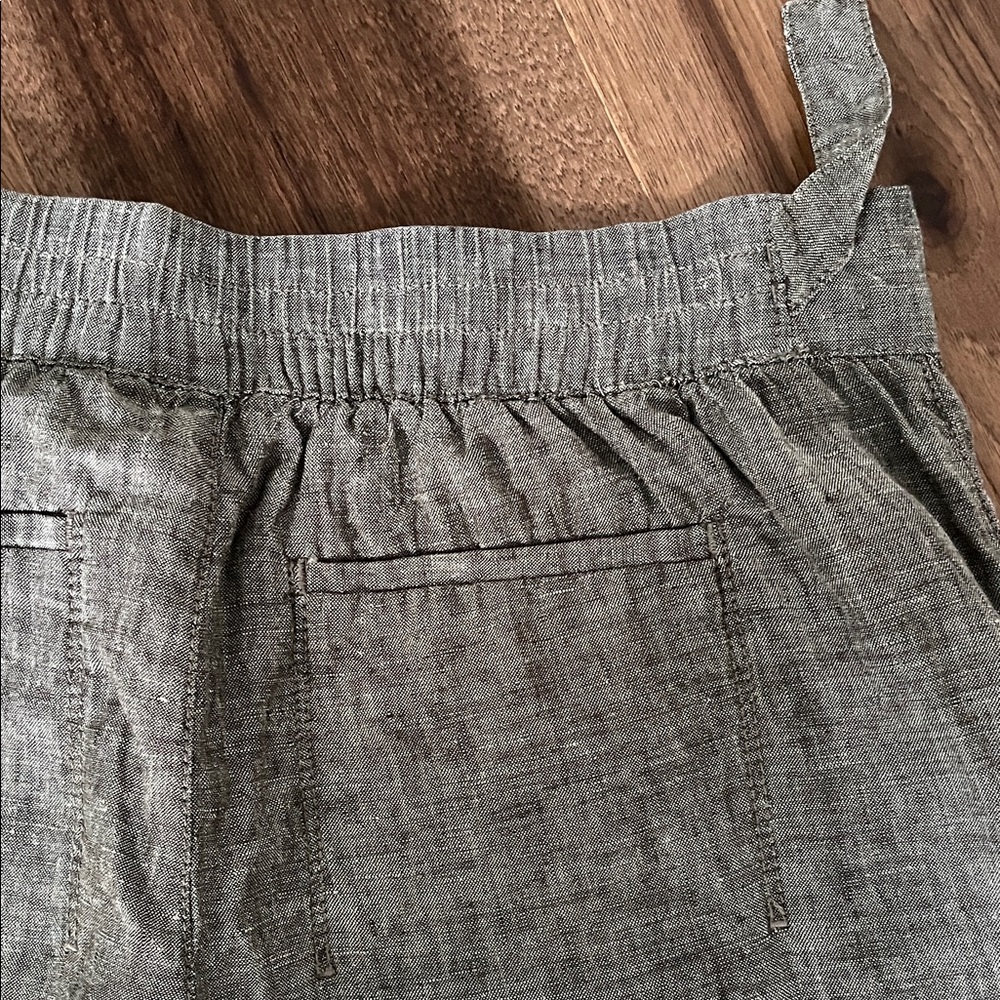 Athleta Voyager Linen Pant in Aspen Olive Green - Size 10 - NWOT - Picture 8 of 11